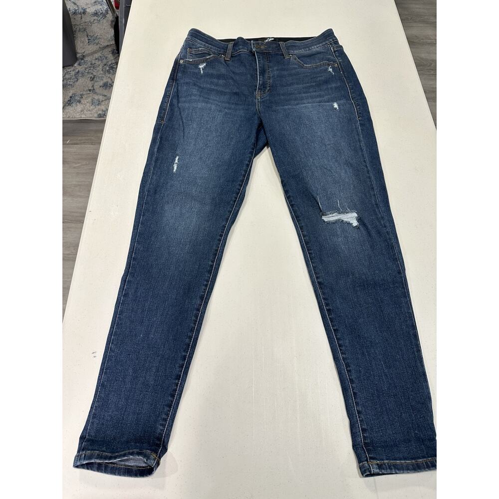 Lularoe Women's Jeans Sz 30 Magic Waist Stretch Distressed Denim Preppy Classic